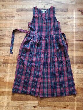 Talbots Vintage Plaid Dress Sz 10